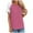 Hot Pink1, variant on yillto Womens Basic Shirts Short Sleeve Round Neck Summer Causal Loose Tshirts Soft Comfy Tunic Tee