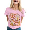 thumbnail image 1 of T-shirts Tendance pour Femmes pour Fête Décontractée et Usage Quotidien Festival de la Bière Graphique Manches Courtes, 1 of 3