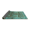 thumbnail image 2 of Ahgly Company Indoor Rectangle Oriental Turquoise Blue Industrial Area Rugs, 4' x 6', 2 of 4