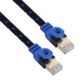 thumbnail image 4 of Cable Ethernet plano señal estable Cable Ethernet Cat7 interfaz antiinterferencias 2 x RJ45 para cable CAT 7 Conector a presión Azul + Negro ANGGREK Otros, 4 of 8