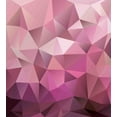 thumbnail image 3 of Abstract Duvet Cover Set, Triangle Style Entertainment Geometric Shapes Monochromic Illustration, Decorative 3 Piece Bedding Set with 2 Pillow Shams, Queen Size, Rose Dried Rose Pink, by Ambesonne, 3 of 3
