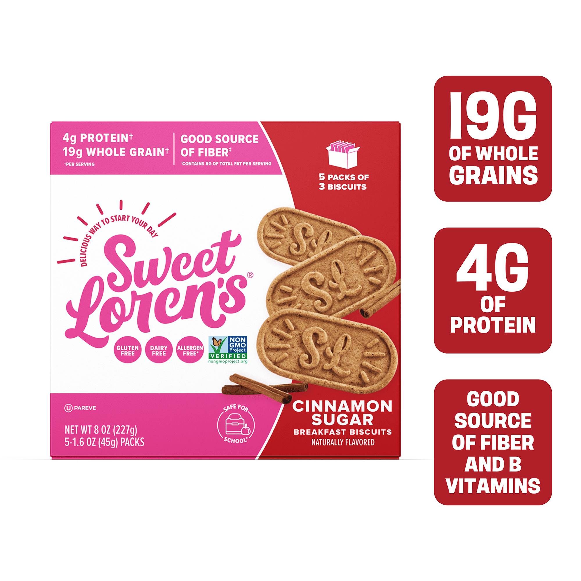 Sweet Loren's Breakfast Biscuits, Cinnamon Sugar, 15ct - Walmart.com