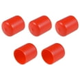 thumbnail image 4 of Cubierta de tapa redonda de goma, protector de rosca de vinilo, rojo 28 mm, 4 of 6