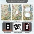 thumbnail image 3 of Yayeee Blank Wall Plate Cover 1-Gang 4.5"x2.7" Home Unused Decorative Outlet, Colorful Wildflowers, 3 of 7