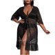 thumbnail image 5 of Mujeres sexy sólido patchwork spinning falda traje de baño chal mangas largas Pompotops lopia1000664, 5 of 8