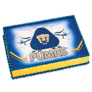 Pumas Edible Frosing Image Cake Image 