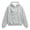 Light Gray, variant on Pet Hoodie with Kangaroo Pouch, Dog Carrier Sweatshirt with Love Heart Graphic, Casual Cat Hoodie Black White Pink