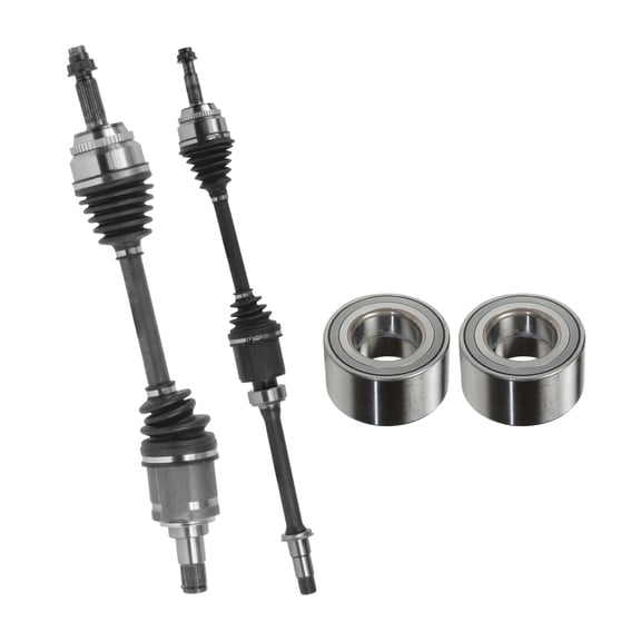 AutoShack Front CV Axle Shafts Wheel Bearings | Replacement for 2012-2017 Toyota Camry | 4-PC