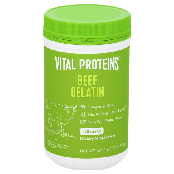 Vital Proteins Unflavored Beef Gelatin Powder, 16.4 Ounce 1 each