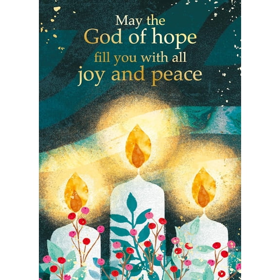 Religious Christmas Cards - All Joy, pack of 20, 4.9x6.7in, Christian Christmas Cards with Bible Verse and Envelopes, by Just Cards Direct