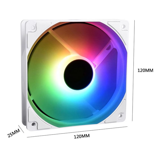 ID-COOLING XF-12025 12cm 3 Pin ARGB Ventilador de CPU DC 12V Radiador enfriador colorido Universal Accesorios Electrónicos