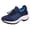 Dark Blue, variant on Womens Sneakers Lace Up Knit Mesh Casual Shoes for Jogging Hiking and Running Size 9