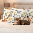 thumbnail image 3 of Fall Leaves Outdoor Waterproof Pillow Covers, Autumn Thanksgiving Fox Hedgehog Owl Retro Decorative Rectangle Throw Pillowcase Sofa Cushion Sham for Patio/Couch/Chair, 20"x12" 2 Pack, 3 of 8