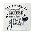 thumbnail image 2 of All I need is a cup of Coffee and a heart full of Jesus | Pillow Cover | Faith Gift | Farmhouse Decor | Throw Pillows | Gift for her, 2 of 3