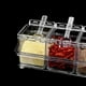 thumbnail image 5 of Juego de caja de especias de cocina con cuchara y tapa Recipiente para especias Utensilios de cocina transparentes, 5 of 7