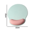 thumbnail image 2 of Ergonomic Candy-Color Mouse Pad, with Gel Wrist Rest Support, Non-Slip for Home Office Working, 2 of 6
