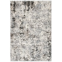 SAFAVIEH Lagoon Lance Abstract Area Rug, Grey/Dark Grey, 4'5" x 6'5"