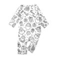 thumbnail image 4 of CCRFTGI Family Christmas Pajamas Matching Sets Colorable Diy Hand Painted Homewear Set 2 Piece Holiday Coloring Pjs Pajamas Funny Cute Coloring Sleepwear Set Baby 12 Months, 4 of 4
