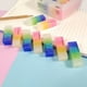 thumbnail image 4 of sweethay Gomas de borrar Rainbow Jelly Cute Office School Papelería Arte translúcido Toallita Lápiz Escritura Borrador Coleccionables para estudiantes Color aleatorio 1 Pc, 4 of 6