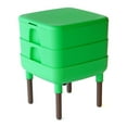 thumbnail image 1 of FCMP Outdoor The Essential Living Worm Composter 6 Gal Composting Bin System Indoor Modern Compost Storage, Green, 1 of 8