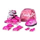 thumbnail image 1 of Combo patines con mochila y protecciones de regalo, modelo Junior rosa M ajustable de talla 22 a 24 Sweet Rocket Junior, 1 of 3