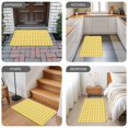 thumbnail image 6 of Yellow Door Mat Indoor Outdoor, Country French Rustic Buffalo Plaid Modern Art Non Slip Welcome Mat with Rubber Backing, Absorbent Fabric Front Door Mats Entryway Rug for Home Patio Entrance 18"x30", 6 of 9