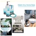 thumbnail image 4 of DecorX bathroom accessory Set, 5 PCS Bath Ensemble Set Includes Soap Dispenser, Soap Dish, Tumble, Toothbrush Holder - Polyresin Glass for Home, Office, Superior Hotel, 4 of 7