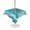 Turquoise, Cyan, Aqua, variant on Outdoor Tablecloth with Umbrella Hole for Patio/Picnic/Party/Camping, Blue Palm Tree Waterproof Table Cloth Rectangle Table Cover Washable, Coastal Tropical Trees Vintage Summer (60"x 120")