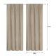 thumbnail image 1 of mi Blackout Cortinas 2 Panel Cortinas Modernas Oscurecimiento Térmico Leyfeng Cortinas de ventana, 1 of 8