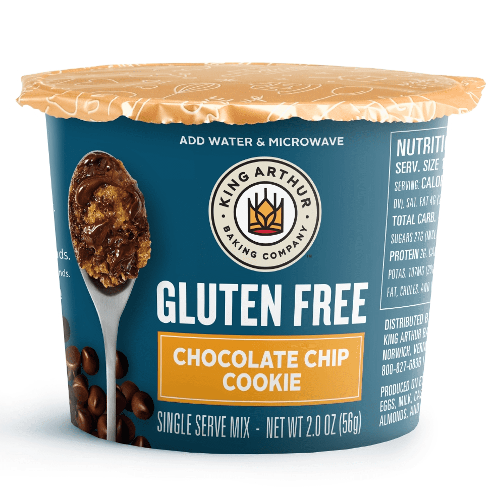 King Arthur Flour Gluten Free Chocolate Chip Cookie Single Serve Dessert Cups