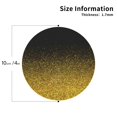 thumbnail image 3 of Kll Round Shape Drink Coasters Set Of 4,Pu Leather Absorbent Coasters Set Decorative Coffee Cup Coasters Housewarming Gift For Home Decor-Gold Glitter Gradient, 3 of 9
