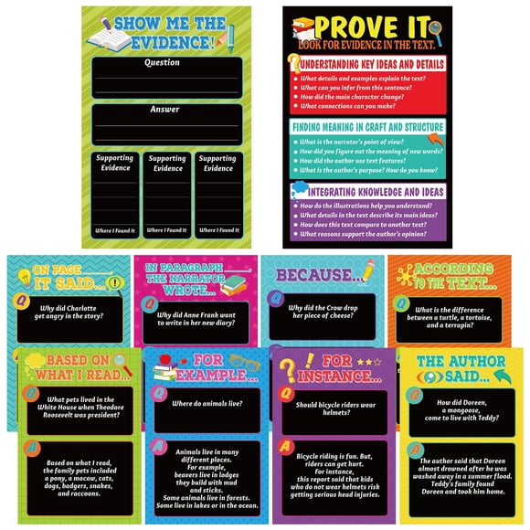 Juego de pósters Pajean para leer y escribir en tablón de anuncios, 28 x 40 cm