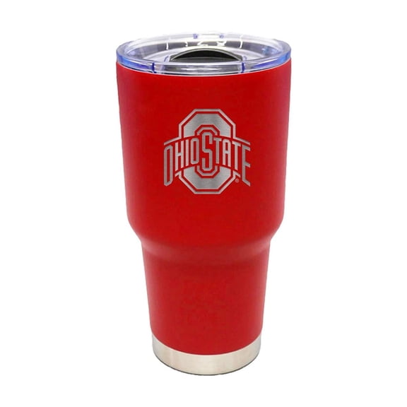 NCAA Ohio State Buckeyes 30 ounce Stainless Steel Tumbler in Team Color with Team Logo