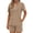 Brown, variant on 2 Piece Sets for Women Summer Lounge Short Sets Casual Oversized V Neck Shirts And Shorts Matching Fashion Outfits