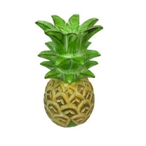 Chesapeake Bay Ltd. Hand-Painted Pineapple Sculpture – 9.75" High, Rustic Tropical Decor Accent