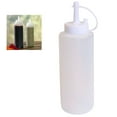thumbnail image 2 of 3pc Clear Plastic Squeeze Bottle Condiment Dispenser Ketchup Mustard Sauce 22 Oz, 2 of 3