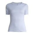 thumbnail image 4 of Free Assembly Women's Ribbed Crewneck Tee with Short Sleeves, Sizes XS-XXXL, 4 of 8