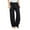 0-Black547, variant on Lullu Girls Casual Linen Pants Summer Lightweight Loose Slacks Pants, Sizes 4-14