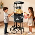 thumbnail image 2 of Yardmaster 10 oz Popcorn Machine, Bar Style Popper with Warming Deck and Kernel Drawer, 4-5 Minute Popping, Black, 2 of 7