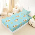 thumbnail image 4 of Manfei Kawaii Duck Twin Sheet Sets 3pcs for Kids Girls Boys,Cute Animal Bowknot Bedding,Microfiber Bedroom Decor, 4 of 5