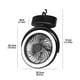 thumbnail image 3 of Ganfancp Cargador Puede Colgar Al Aire Libre Portátil Camping Tienda Dormitorio Ventilador Lámpara Liquidación 1X Ventilador, 3 of 7