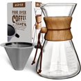thumbnail image 1 of AGOGO Pour Over Coffee Maker Dripper with Filters10 Cup/34 oz-Slim Shape, 1 of 7