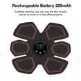 thumbnail image 2 of Yeacher Smart Abs Stimulator Abdominal Muscle Toner Abs Muscle Trainer 6 Modes 9 Levels Intensity Body Fitness Shaping Massage Patch Unisex Battery Powered, 2 of 7