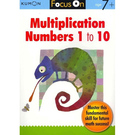 Pre-Owned Kumon Focus on Multiplication: Numbers 1-10 (Paperback) 193580040X 9781935800408