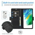 thumbnail image 6 of SaniMore for Samsung Galaxy S24 Plus 2024 Case, PU Leather Magnetic Flip Folio Shell with Card Holders RFID Blocking Kickstand Shockproof TPU Magnetic Closure Business Cover, Black, 6 of 10