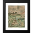 thumbnail image 2 of Dora Bromberger 18x24 Black Modern Framed Museum Art Print Titled - Young Girl And&nbsp;Sheep (1922), 2 of 5