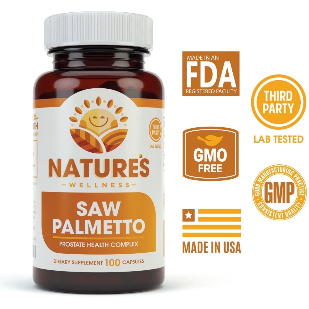 1000mg Saw Palmetto 100 Capsules Extract + Berry Powder Maximum