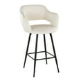 thumbnail image 4 of Margarite 26" Fixed-Height Counter Stool Set of 2 with Backs, Counter Height Chairs, Counter Height Stools with Backs, Counter Stools For Kitchen Island (Cream), 4 of 6