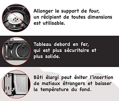 Gas Stove MS-2500 (Black),8000 BTU,Camp Stove,with Carrying Case