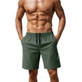 thumbnail image 3 of IAJDKMEK Men's Fitness Sports Beach Shorts - Great for Gym Shorts, Running Shorts, Casual Shorts, and Swimming Shorts for Daily Wear,Army Green L, 3 of 9